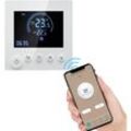 Decdeal - Tuya Smart WiFi Wandthermostat Programmierbare Fernbedienung NTC-Sensor LCD-Display Touch-Taste Warmwasserbereitung Fußboden Fußboden