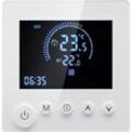 Decdeal - Programmierbarer intelligenter Wandthermostat NTC-Sensor LCD-Display Touch-Taste Warmwasserbereitung Fußboden Fußboden Digitaler