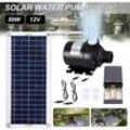 Bürstenlose Solar-Wasserpumpe, 800 l/h, 50 w, besonders leise, Dekoration für Gartenbrunnen - Lablanc