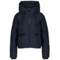 Steppjacke ALIFE & KICKIN "Damen MurielAK A", Damen, Gr. L, blau (marine), 100% Polyester, modisch, sehr bequem kurz, Rippbündchen, Jacken, Kurze warme moderne Jacke mit großer gefütterter Kapuze