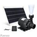 50 w 800 l/h Dc12 v Solarwasserpumpe, geräuscharme Solarwasserbrunnenpumpe, Familienwasserbrunnen für den Garten