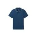 TOM TAILOR Herren Basic Poloshirt, blau, Uni, Gr. XXL