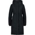 Steppjacke ALIFE & KICKIN "Damen CarsynAK A" Gr. L, schwarz, Damen, 100% Polyester, Jacken, Wintermantel mit regulierbarem Taillen- Kordelzug und Kapuze