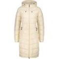 Steppjacke ALIFE & KICKIN "Damen FrancesAK A" Gr. L, weiß (chalk), Damen, 100% Polyester, Jacken, Ultraleichter Damen Steppmantel Kapuze mit regulierbarem Gummiband