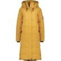 Steppjacke ALIFE & KICKIN "Damen KatiaAK A" Gr. XS, braun (camel) Damen Jacken Langer Wintermantel mit großer Kapuze und regulierbarer Beinfreiheit