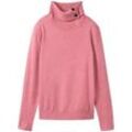 TOM TAILOR Damen Strickpullover mit Rollkragen, rosa, Uni, Gr. XXL