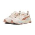 Sneaker PUMA "TRINITY" Gr. 36, weiß (warm weiß, deeva peach, island pink, frosted dew), Textil, Schuhe