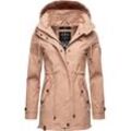 Outdoorjacke MARIKOO "Nyokoo" Gr. L (40), rosa (blassrosa), Damen, Oberstoff: 100% Baumwolle; Futter: 100% Polyester; Wattierung: 100% Polyester; Ärmelfutter: 100% Polyester, Jacken, modische Baumwoll Übergangsjacke mit großer Kapuze