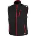 Fortis - Herren Weste 24, schwarz/rot Gr.M