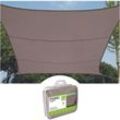 Perel - sonnensegel - rechteckig - 4 x 3 m - farbe: taupe