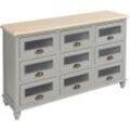 Sideboard AMBIENTE HAUS "Residenz Sideboard / Schubladen", grau, B:123cm H:80cm T:38cm, MDF, Sideboards