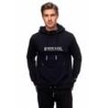 Kapuzensweatshirt RUSTY NEAL "Hoodie" Gr. XL, blau (dunkelblau) Herren Sweatshirts mit Kapuze