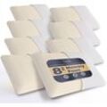 The White Stone - Set von 8 Memory Foam KopfKissen 40 x 70 cm Höhe 11 cm Hypoallergene, Ergonomische und Atmungsaktive Nackenkissen Anti-Erstickung