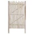 Vente-unique - Gartentor - Teakholz - 117 x 180 cm - Holzfarben hell - edana