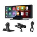 Tragbares 10,26-Zoll-Autoradio mit A-pple Carplay Wireless Android Auto, 7-32-V-Touchscreen, Sprachassistent/Bluetooth/FM-Transmitter/AUX/TF-Karte