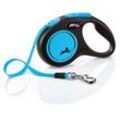 Nobby Flexi Hundeleine New Neon S neon-blau 5 m