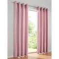 Vorhang HEINE HOME Gardinen Gr. 145cm, Ösen, Ösen, 140cm, lila (mauve)