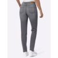 5-Pocket-Jeans CASUAL LOOKS, Damen, Gr. 19, Kurzgrößen, blau (stone, grau, denim), 99% Baumwolle, 1% Elasthan, unifarben, lang, Jeans