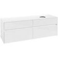 Villeroy und Boch Collaro Waschtischunterschrank C05100DH 160 x 54,8 x 50 cm, Waschtisch rechts, Glossy White