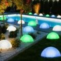 18er Set led Deko Garten Leuchten Halbkugel Effekt Lampen IP44 Außen Strahler