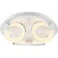 Deckenleuchte Modern Design Deckenstrahler Ringe Deckenlampe oval, 3x led 18,2 Watt 1420 Lumen warmweiß, 57cm