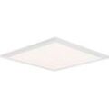 Globo - Deckenleuchte Fernbedienung dimmbar led Panel Einbauleuchte Aufbauleuchte Wohnzimmerleuchte, Alu weiß, 30W 2400lm 3000-6000K, LxBxH 45x45x5,3