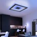 LED Deckenleuchte Wohnzimmerlampe Esszimmerleuchte, Metall Acryl weiß, dimmbar Fernbedienung App-/Sprachsteuerung Smart RGB CCT Memory, 34W 1700Lm