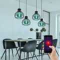 Smart LED RGB Käfig Hänge Leuchte DIMMBAR Balken Pendel Strahler Sprach App steuerbar über Handy