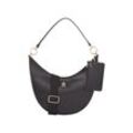 Henkeltasche TOMMY HILFIGER "Women TH MONOTYPE CONV. SHOULDER BAG Other Handbags" Gr. B/H/T: 30cm x 25cm x 7cm, schwarz Damen Taschen Handtasche, Schultertasche, Umhängetasche, Crossbody-Bag