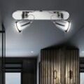 Led Decken Lampe Spot Strahler Wohn Ess Zimmer Chrom Leuchte verstellbar