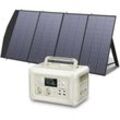 Allpowers - Portable Power Station Solar Generator With 200W Solar Panel for Travel Camping Emergency R600