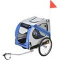 Fahrradanhänger Max 26 kg Hunde Transport Blau Pro.tec