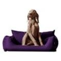 Tierlando NEMO Hundebett Hundesofa S M L Hundekorb Katzenbett 65 80 100cm lila 65 cm, 20 cm, 50 cm