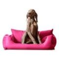 Tierlando NEMO Hundebett Hundesofa S M L Hundekorb Katzenbett 65 80 100cm pink 65 cm, 20 cm, 50 cm