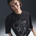 Nike Sportswear extragroßes Kurzarm-T-Shirt (Damen) - Schwarz