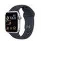 Apple Watch Series SE 2 (2022) GPS + Cellular 40 mm - Aluminium Silber - Sportarmband Schwarz