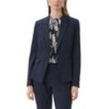 Jackenblazer COMMA Gr. 44, blau (navy), Damen, Stoff, Obermaterial: 48% Polyamid, 42% Viskose, 10% Elasthan. Futter: 100% Polyester, unifarben, Blazer, mit Viskose