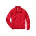 Sweatshirt FRUIT OF THE LOOM Gr. S, rot, Herren, 80% Baumwolle, 20% Polyester, meliert, unifarben, Sweatshirts