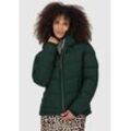 Steppjacke ALIFE & KICKIN "JUANAAK A", Damen, Gr. S (36), grün (schwarz forest), Steppware, Obermaterial: 100% Polyester, unifarben, modisch, tailliert taillenlang, Langarm, Jacken, Pufferjacke mit ultraleichter Wattierung und hoher Wärmeleistung