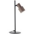 Tischleuchte BRILLIANT "Cadiz" Lampen Gr. 1 flammig, Ø 15,00cm H: 41,00cm,, schwarz matt, bronzefarben gebürstet 42 x 15 23 cm, GU10 Fassung, schwenkbar, Aluminium