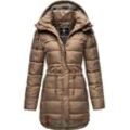 Steppmantel NAVAHOO "Daliee" Gr. XXL (44), grau (taupe) Damen Mäntel Stylischer Winterparka mit abnehmbarer Kapuze