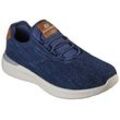 Slip-On Sneaker SKECHERS "LATTIMORE-CORINGA", Herren, Gr. 48,5, blau (navy), Textil, sportlich, Schuhe, Slipper, Freizeitschuh mit Gummizug