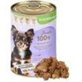 18 x 400 g Lecker.Pet® Josie's 100 % Muskelfleisch Rind Hundefutter Nassfutter