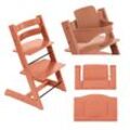 Stokke Promo Tripp Trapp mit Kissen und kostenloses Baby Set 2 Terracotta - Terracotta