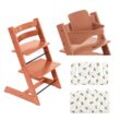 Stokke Promo Tripp Trapp mit Kissen und kostenloses Baby Set 2 Terracotta - Mickey Celebration