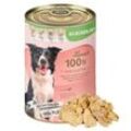 Lyra Pet Lecker.Pet Luna's 100 % Huhn und Pute Hundefutter Nassfutter 18x400 g