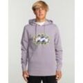 Kapuzensweatshirt BILLABONG "Crayon Wave", Herren, Gr. L, lila (lila ash), 80% Baumwolle, 20% Polyester, Sweatshirts