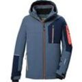 KILLTEC Kinder Funktionsjacke KSW 391 BYS SKI JCKT, blaugrau, 176