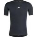 ADIDAS Herren Shirt TECHFIT Compression Training, BLACK, L