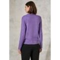 Cardigan CECIL Gr. L (42), gentle lila melange, Damen, 37% Baumwolle, 34% Polyacryl, 26% Polyester, 3% Elasthan, unifarben, Strickjacken, mit V-Ausschnitt